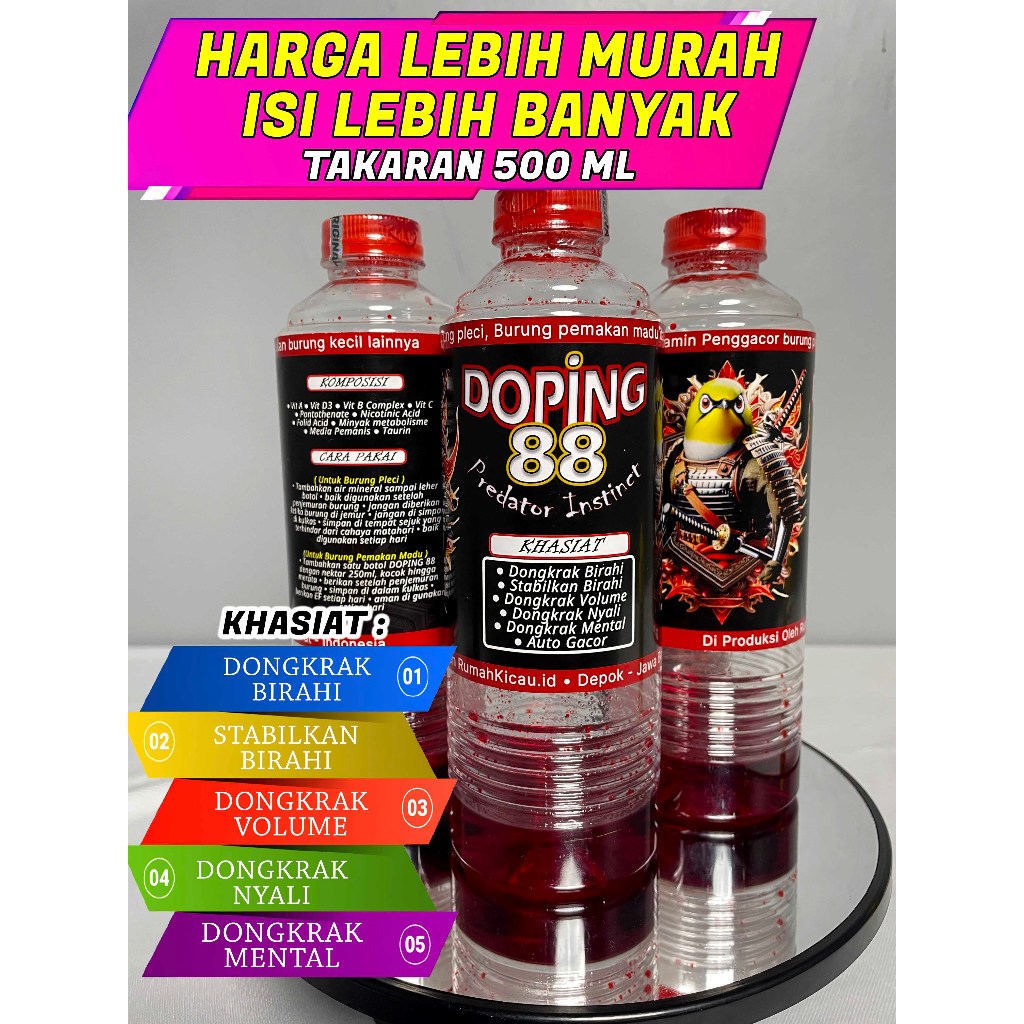 PENGGACOR BURUNG PLECI DOPING 88  BERKUALITAS MURAH DOSIS TINGGI