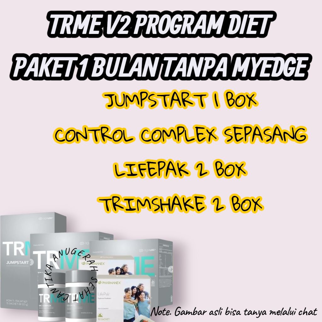 Paket 1 bulan tanpa suplemen myedge original (program tws versi 2)
