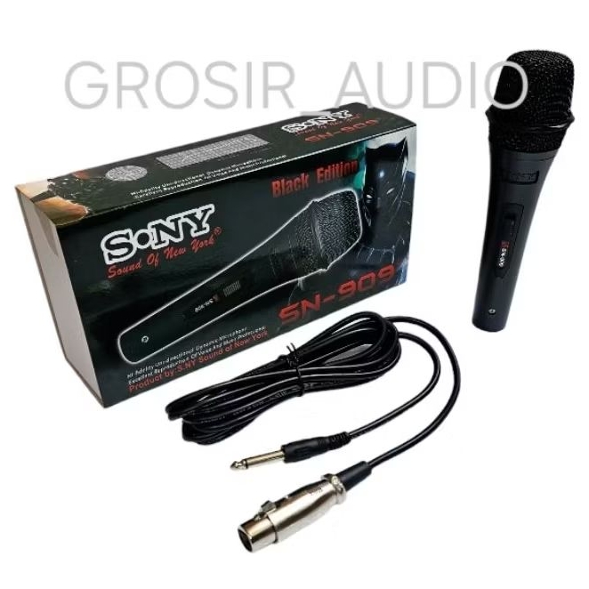 MIC KABEL SONY SN909 GOLD SILVER BLACK ,MIKROFON KABEL SONY SN909 SONY SN 909 ,MIC SN909 ,MIC SONY ,