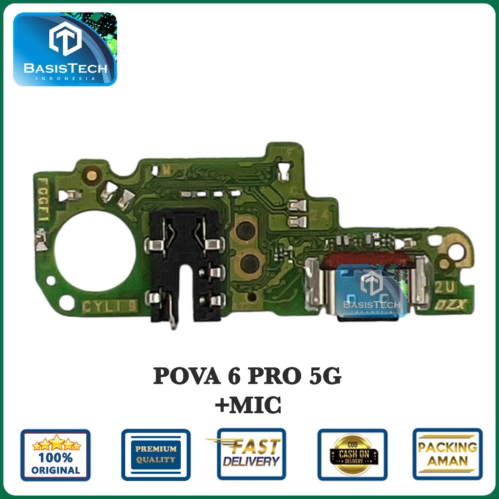 FLEXIBLE KONEKTOR PAPAN CAS TECNO POVA 6 PRO 5G ORIGINAL QUALITY