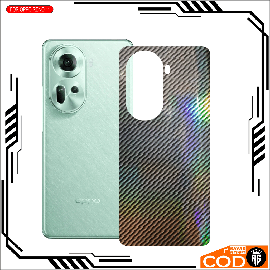 Graskin Carbon OPPO RENO 11 RENO 11 PRO RENO 11F Terbaru Pelindung Belakangan HP