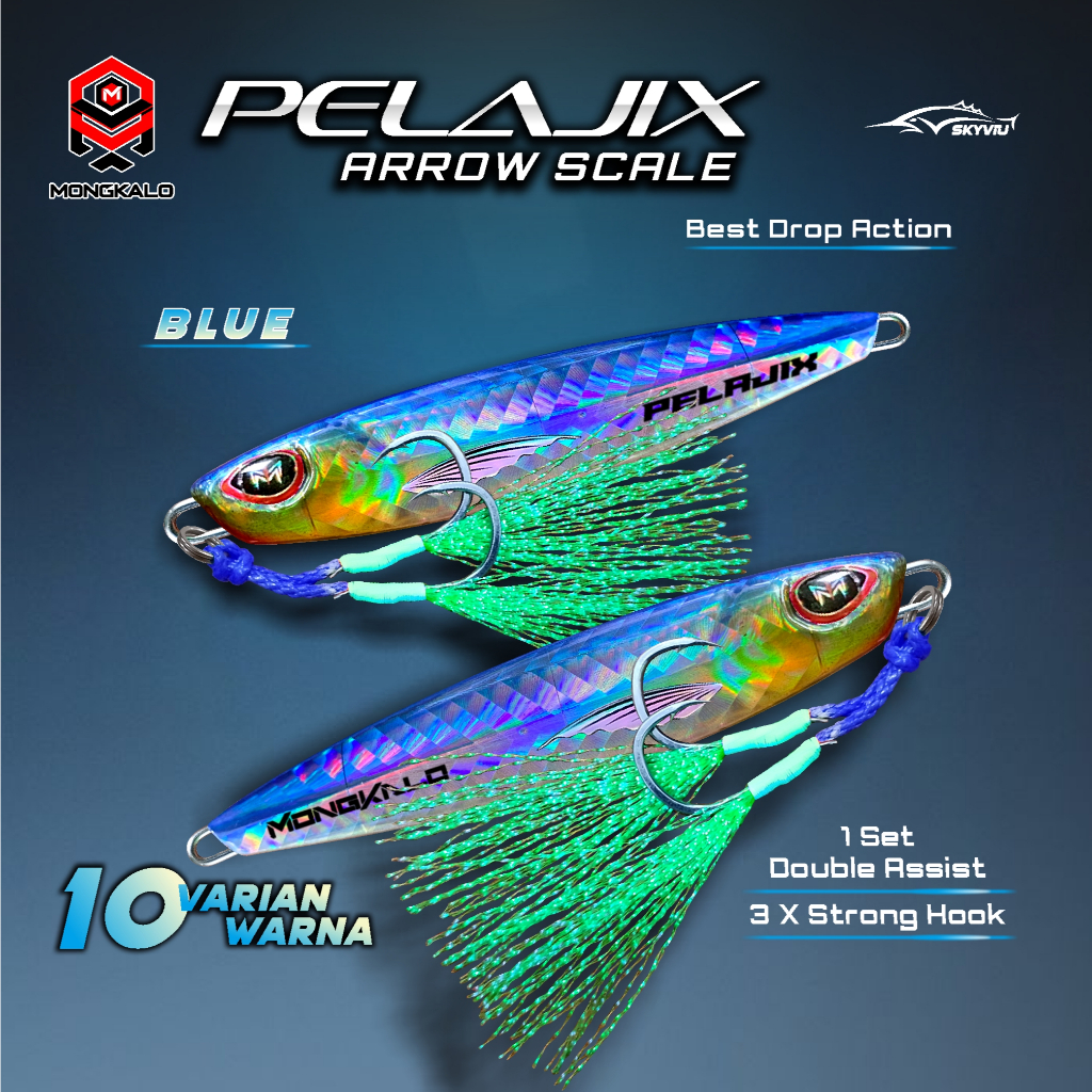 Mongkalo Pelajix Panah noGID noMotif Candy 20 Biru