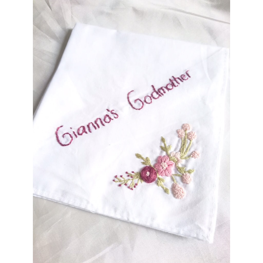 HANDKERCHIEF CUSTOM SAPU TANGAN CUSTOM NAMA