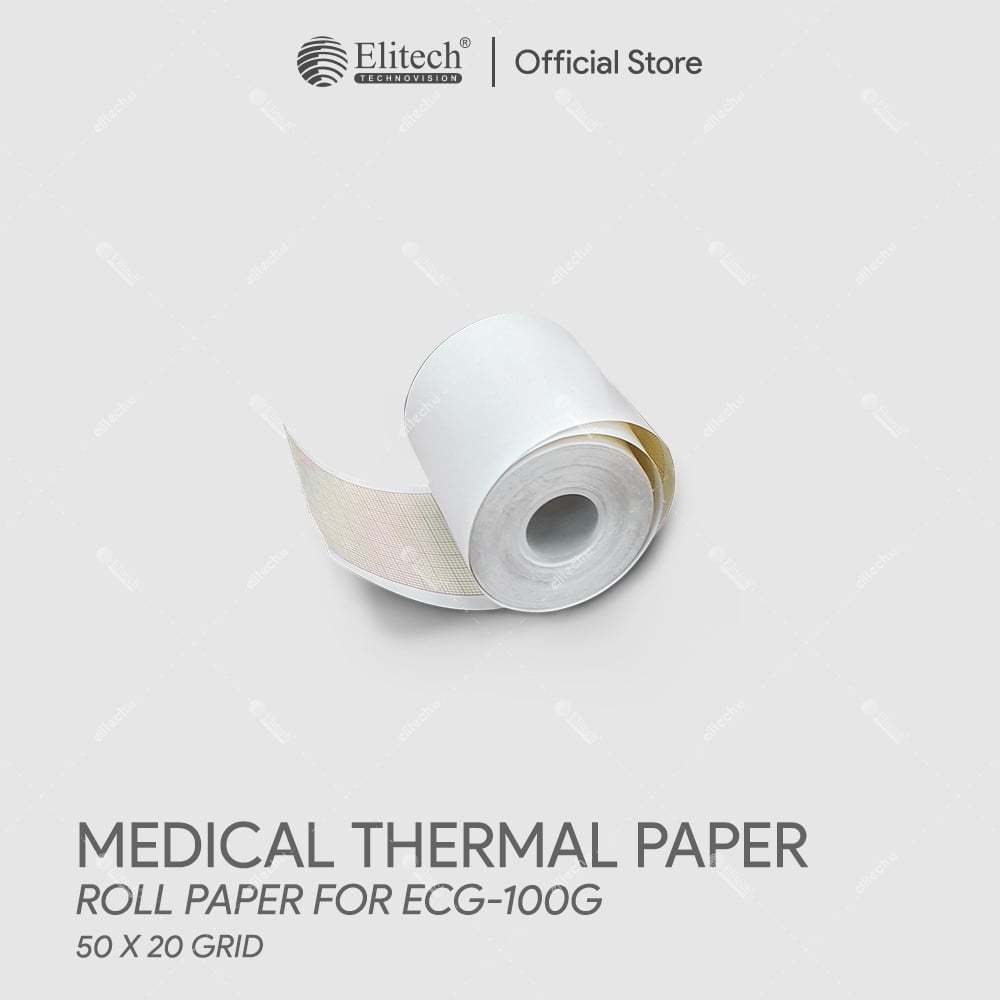 ELITECH Medical Thermal Paper / ECG Paper Roll MTP-RG50 (For ECG-100G, PM-9000+, PM PRO-1, PM PRO-3)