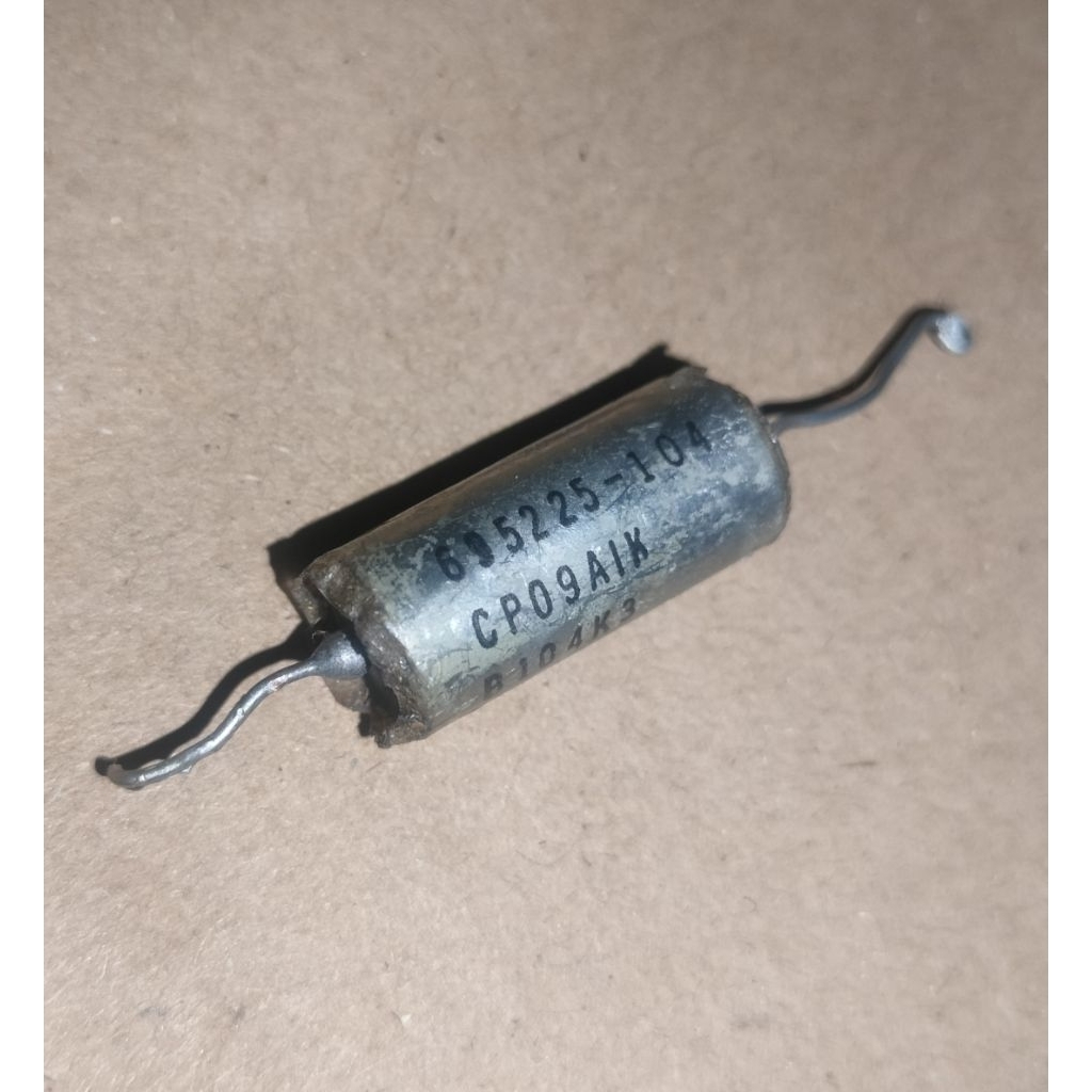 capacitor axial cde vintage 100nf 100v
