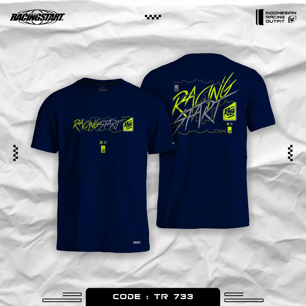 T-SHIRT KAOS RACINGSTART TR 733 ORIGINAL