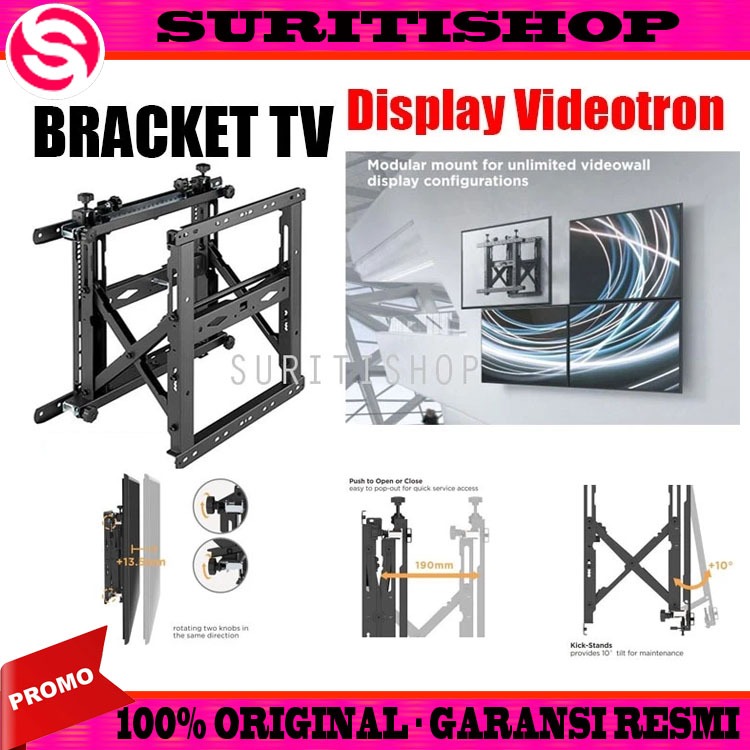 Bracket video wall Tv LED Lcd VideoWall 32"-70" Pop Up Tilt Micro adjustment Rodson RVM75