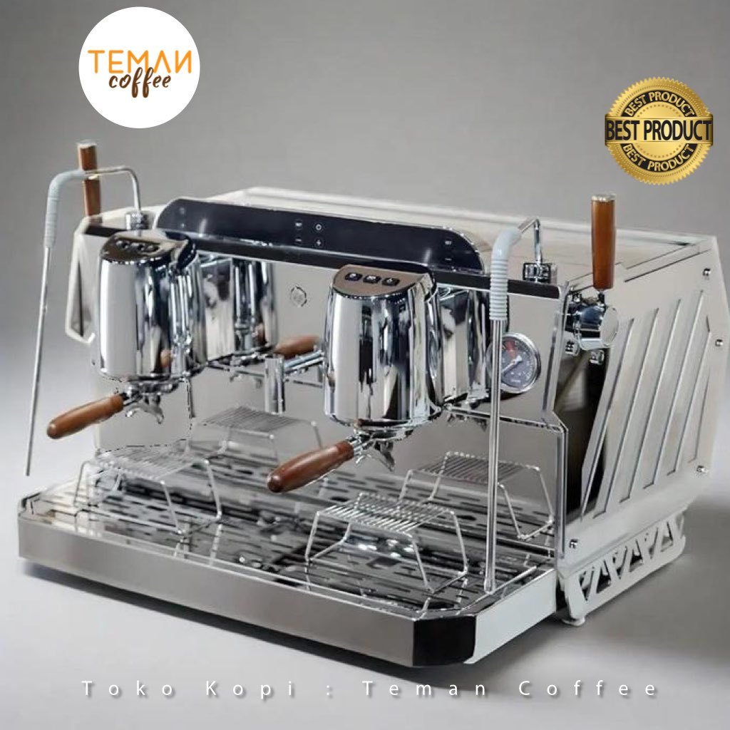 Merova DR7209 Mesin Kopi Semi Otomatis Triple Boiler Silver
