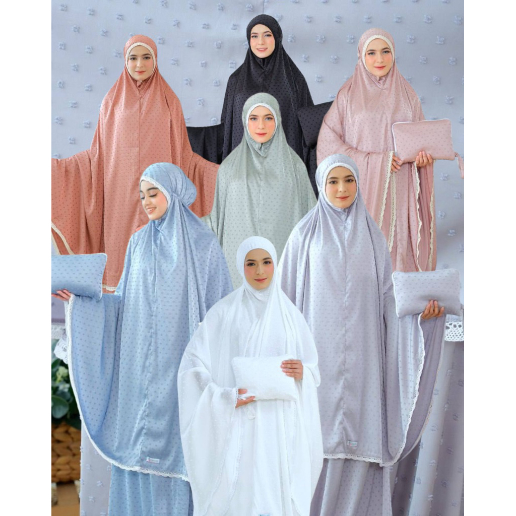 MUKENA ARMANI SILK URAGIRI PREMIUM MYESHA SILK series - MUKENA POLOS ARMANI SIL