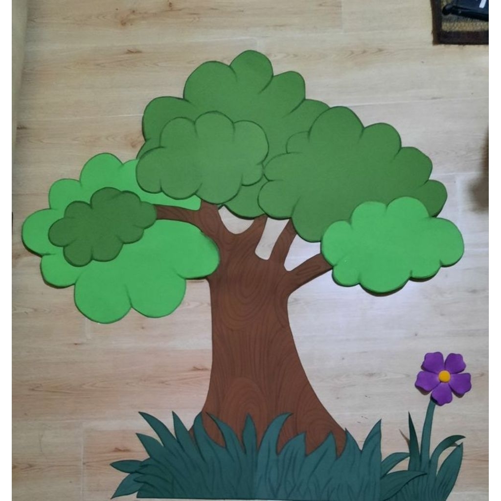 DEKORASI DINDING POHON HIAS KELAS POJOK BACA