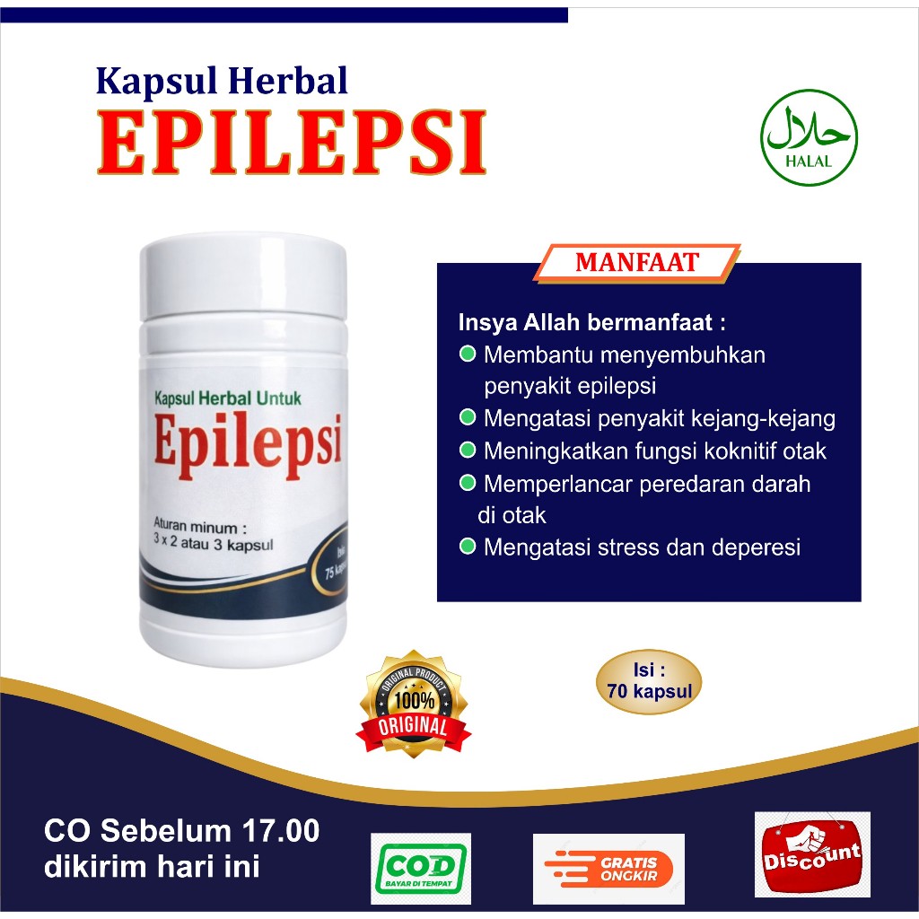 OBAT HERBAL EPILEPSI ALAMI I OBAT EPILEPSI AYAN HERBAL I KAPSUL EPILEPSI ORIGINAL