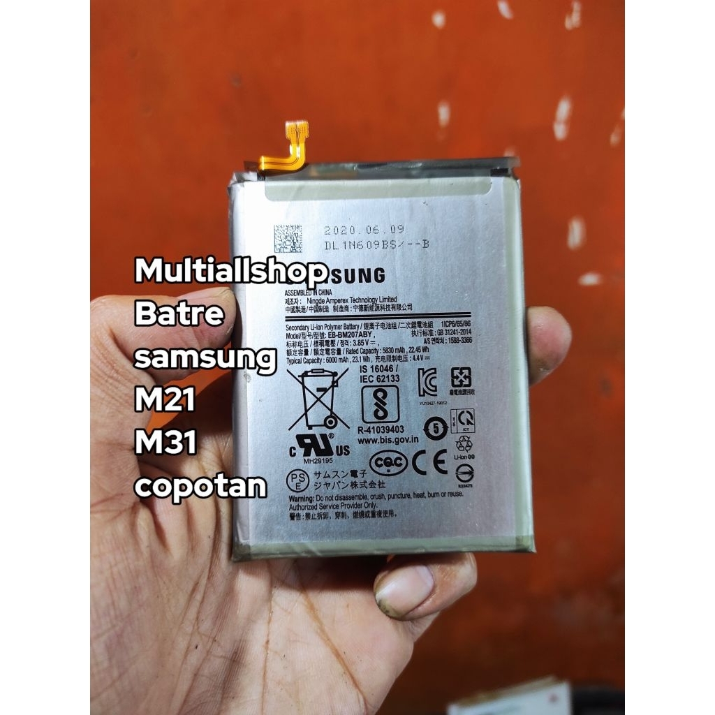 batre samsung m21 m31 copotan