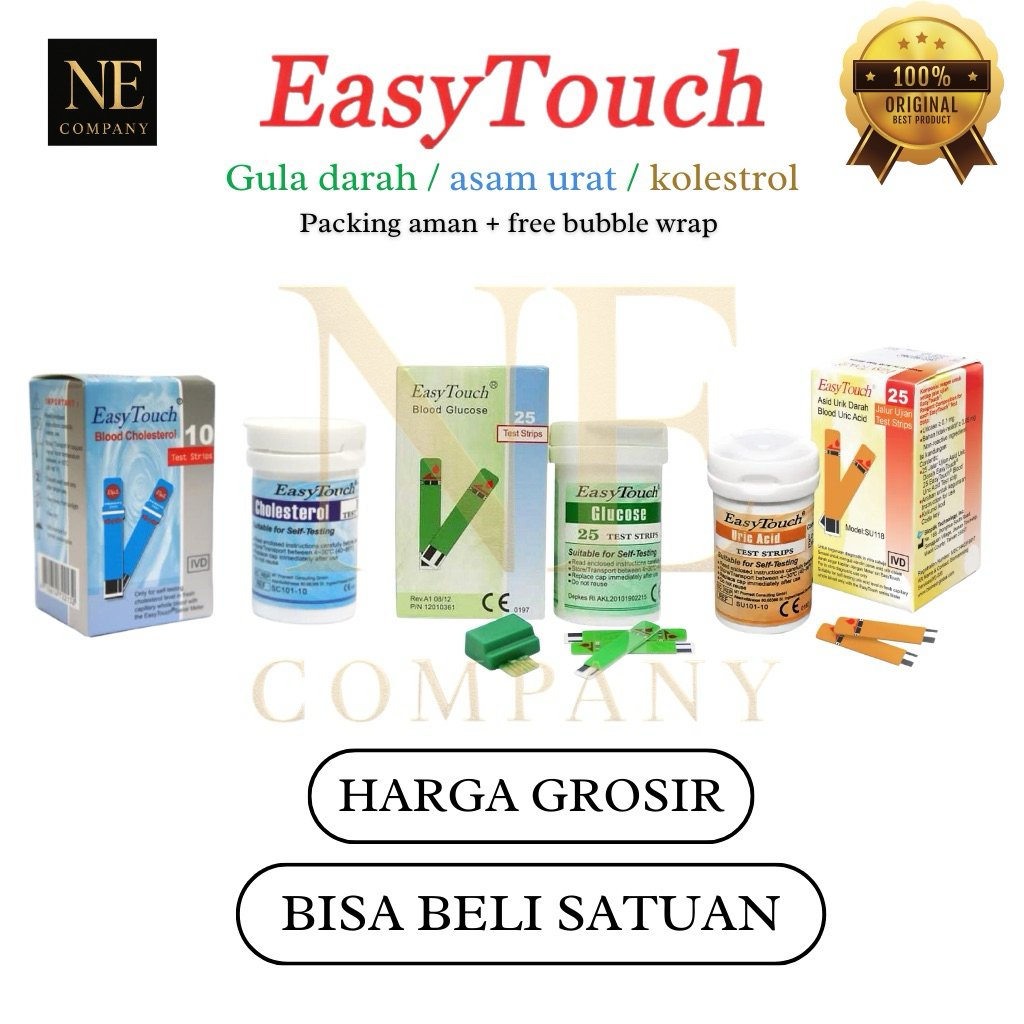 Strip GCU EasyTouch / Refill Strip Gula Darah / GCU 3 in 1 / EasyTouch Strip