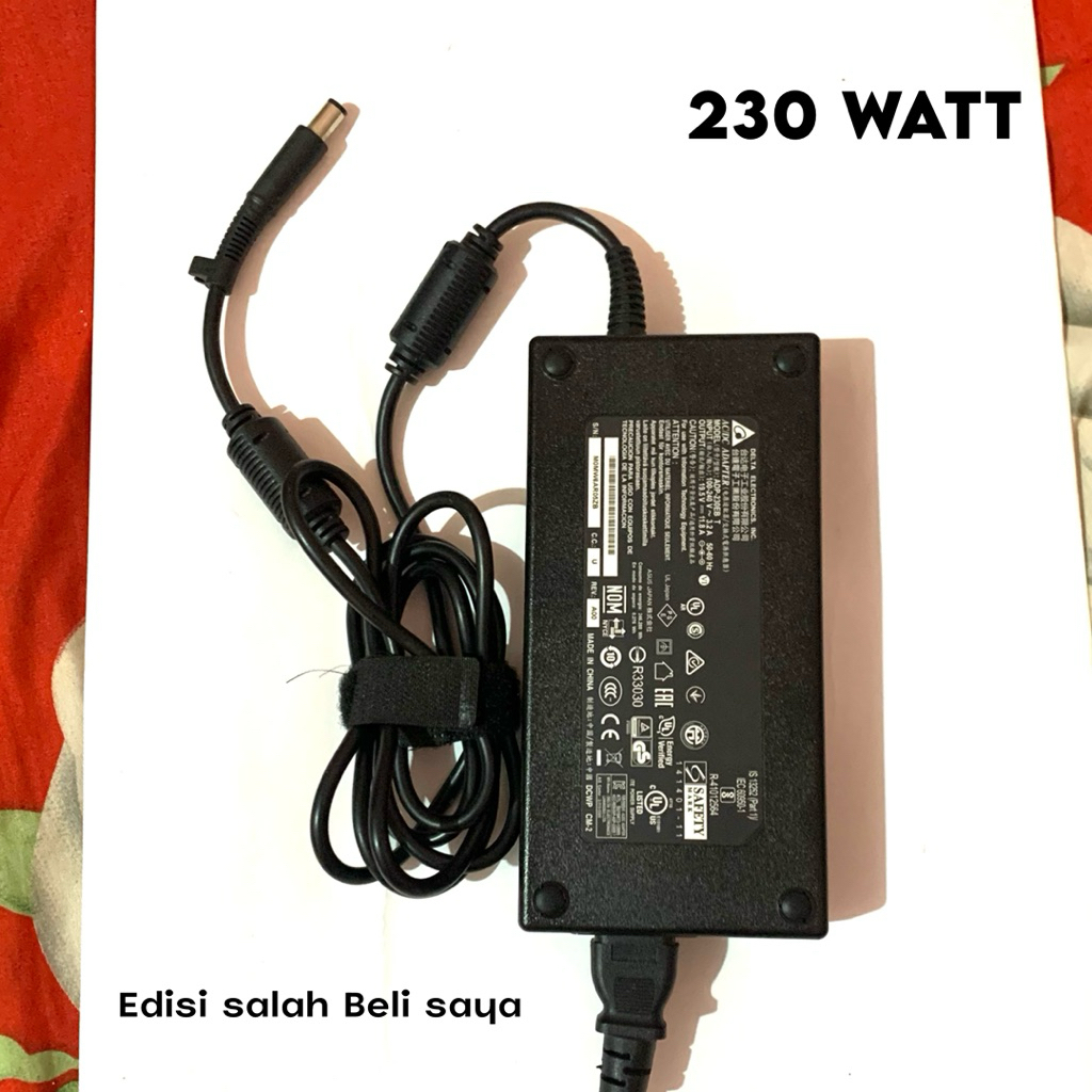 Adaptor laptop ASUS 230W watt Original Charger ROG TUF 19.5V 11.8A lubang besar kondisi Bekas Baru
