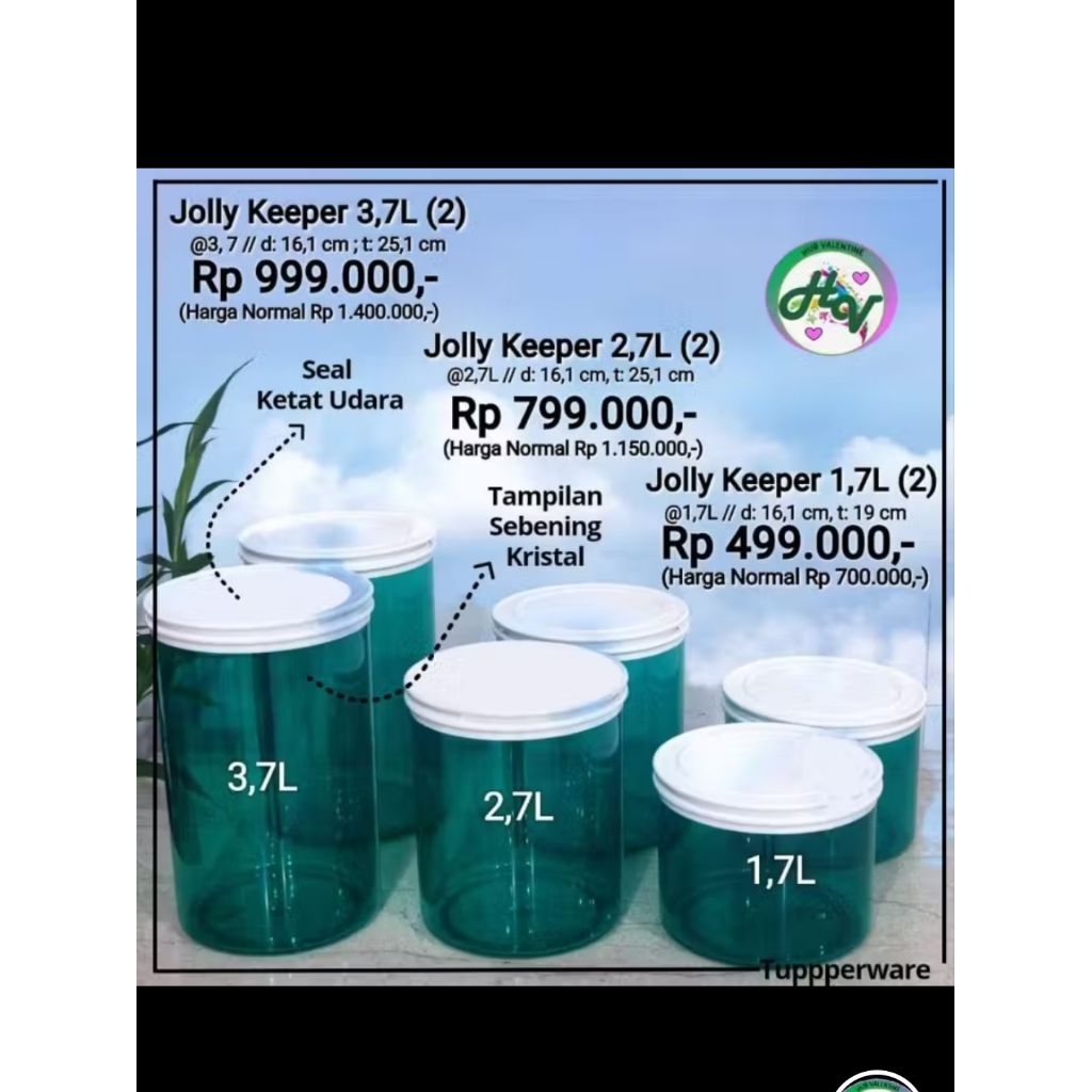 Jolly keeper 2.7 liter