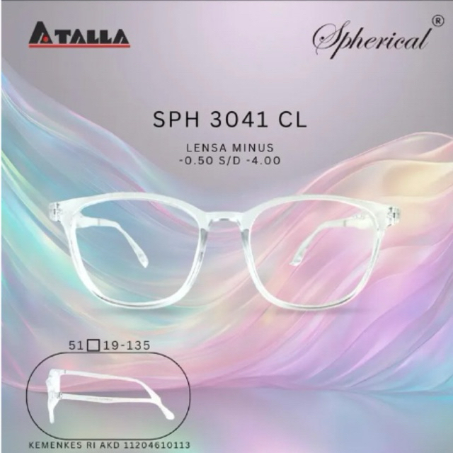 kacamata minus frame putih