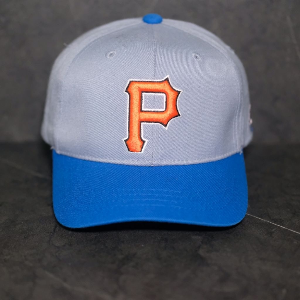 Topi anak baseball PIRATES MLB ORIGINAL abu-biru