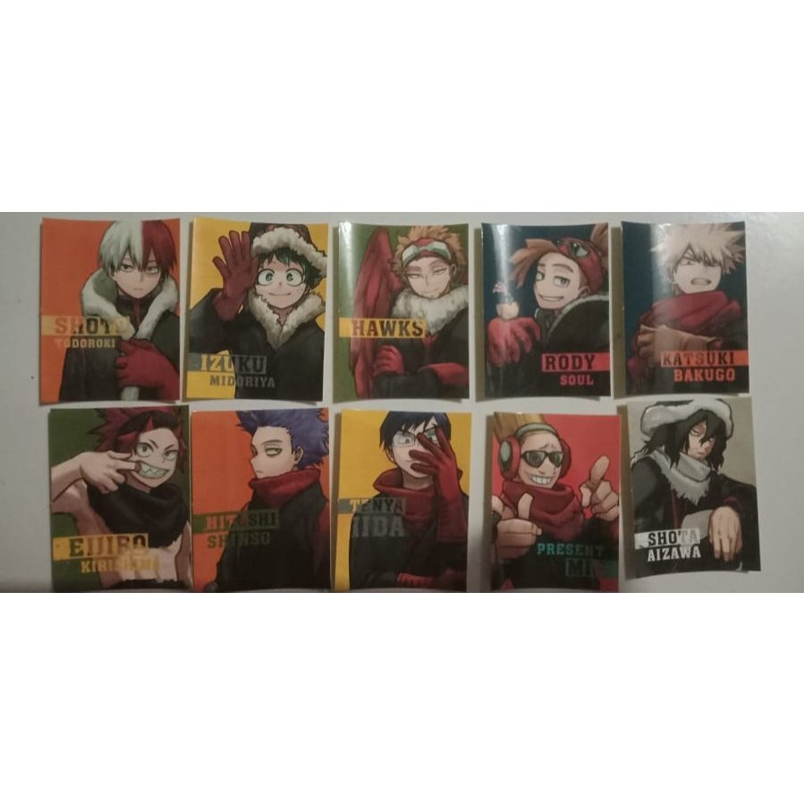 my hero academia bakugo deku shoto New Ten Masters Sticker Strongest Jump Appendix All Types