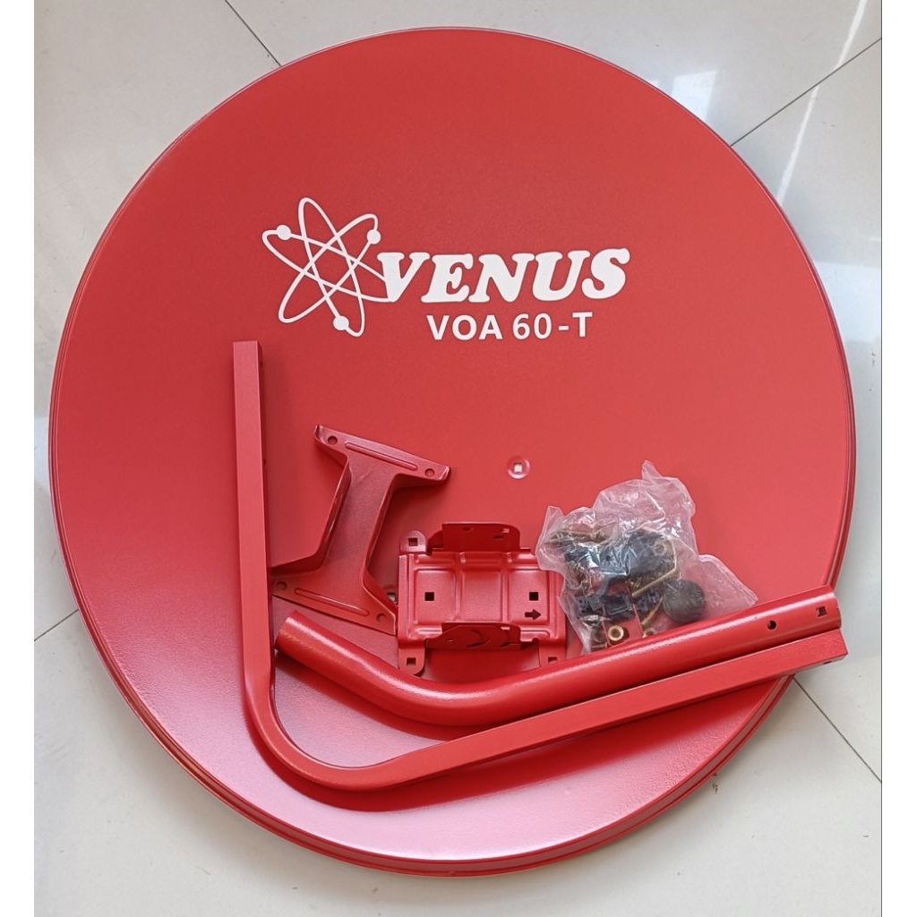antena parabola mini 60cm venus warna merah