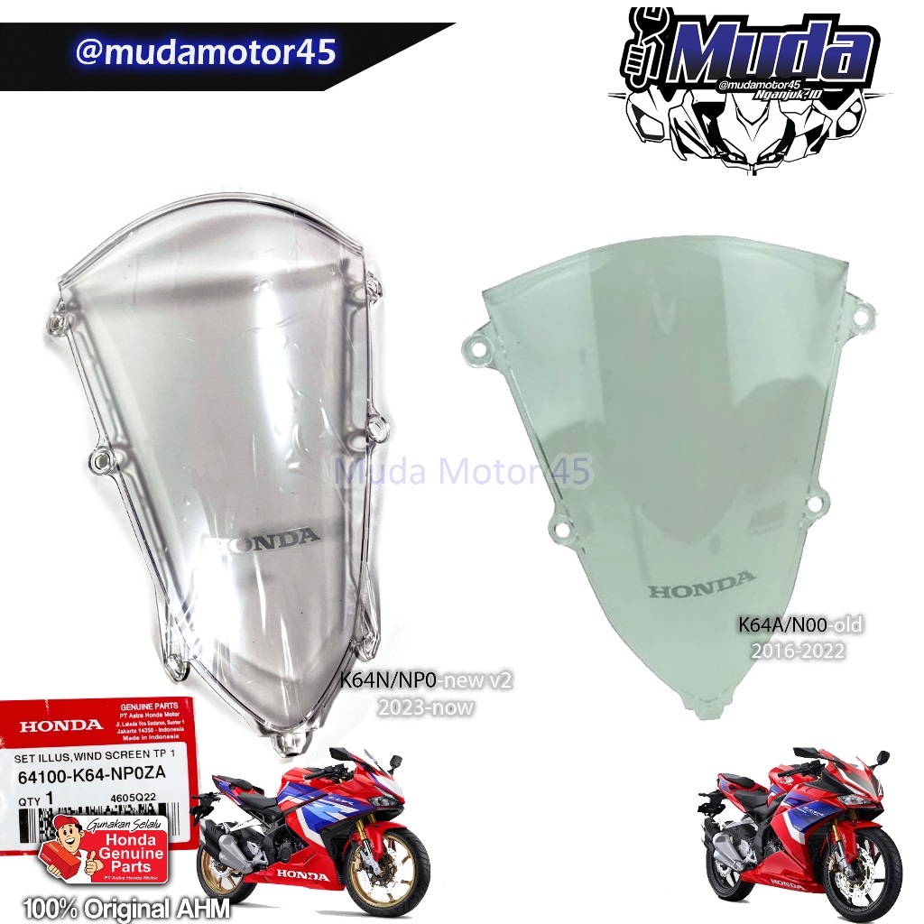 WIND SCREEN CBR250RR NEW OLD K64N K64A 64110-K64-N00 VISOR WIND SHIELD WINDSHIELD WINSIL 64110K64N00