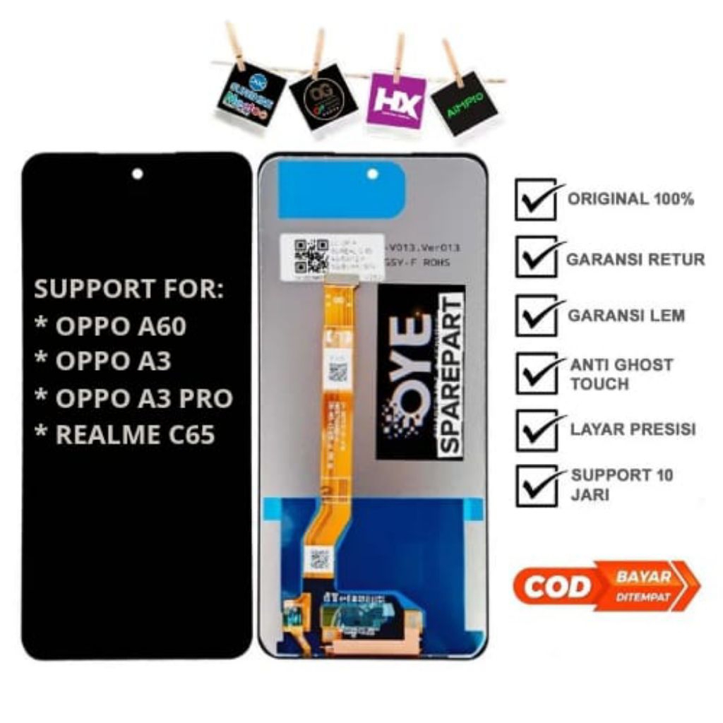LCD OPPO A60/OPPO A3/OPPO A3 PRO/REALME C65