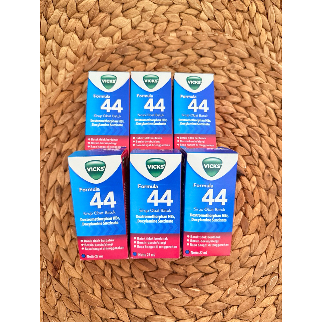 Sirup Obat Batuk Dewasa Vicks Formula 44 27ml - Meredakan Batuk Kering & Bersin