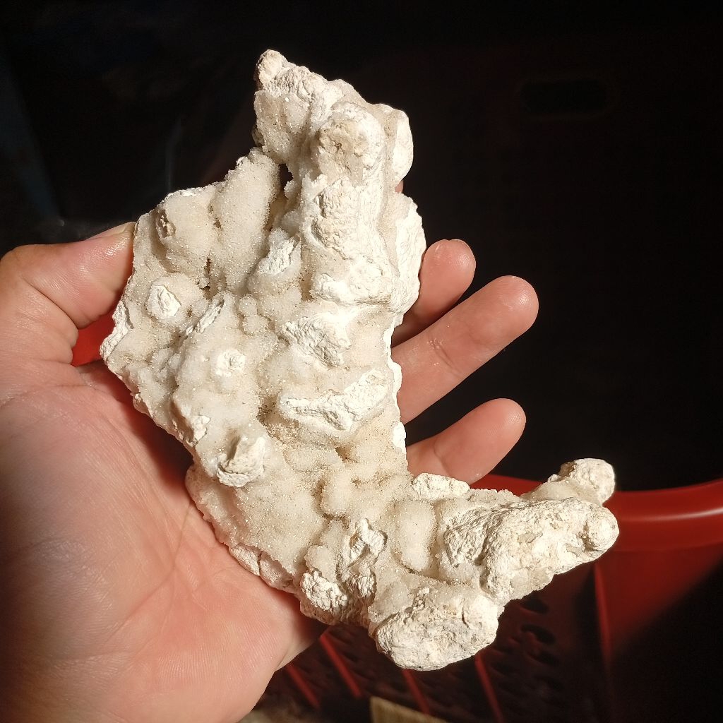 batu kristal jahe putih unik untuk pajangan