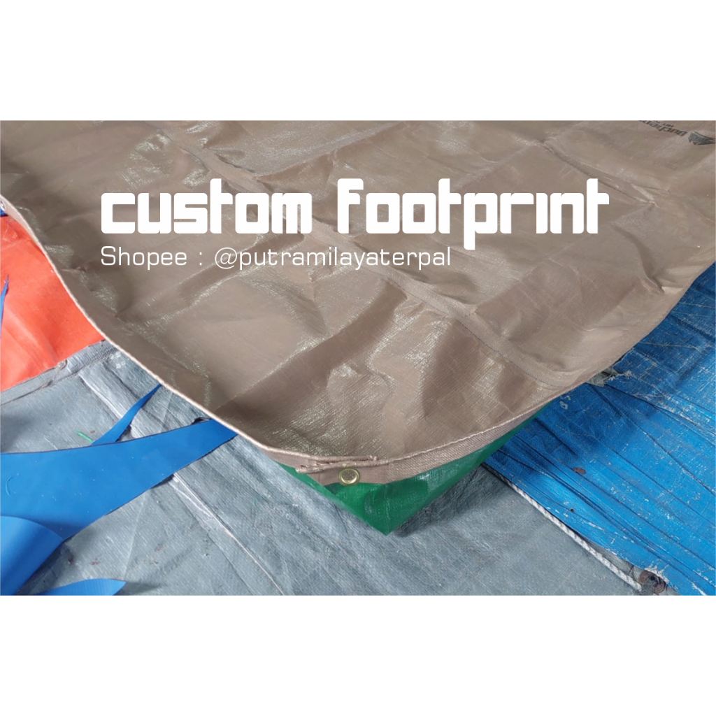 Custom Footprint Tenda / Custom Alas Tenda Bahan Terpal / Alas Tenda / Footprint Tenda Terpal A20 A1