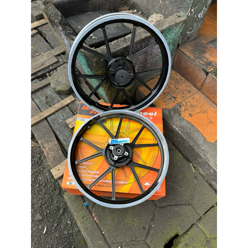 velg velk DAYTONA GPWHEEL GP WHEEL ORIGINAL MXKING JUPITER Z FIZR MX KING F1ZR RX king warna hitam g