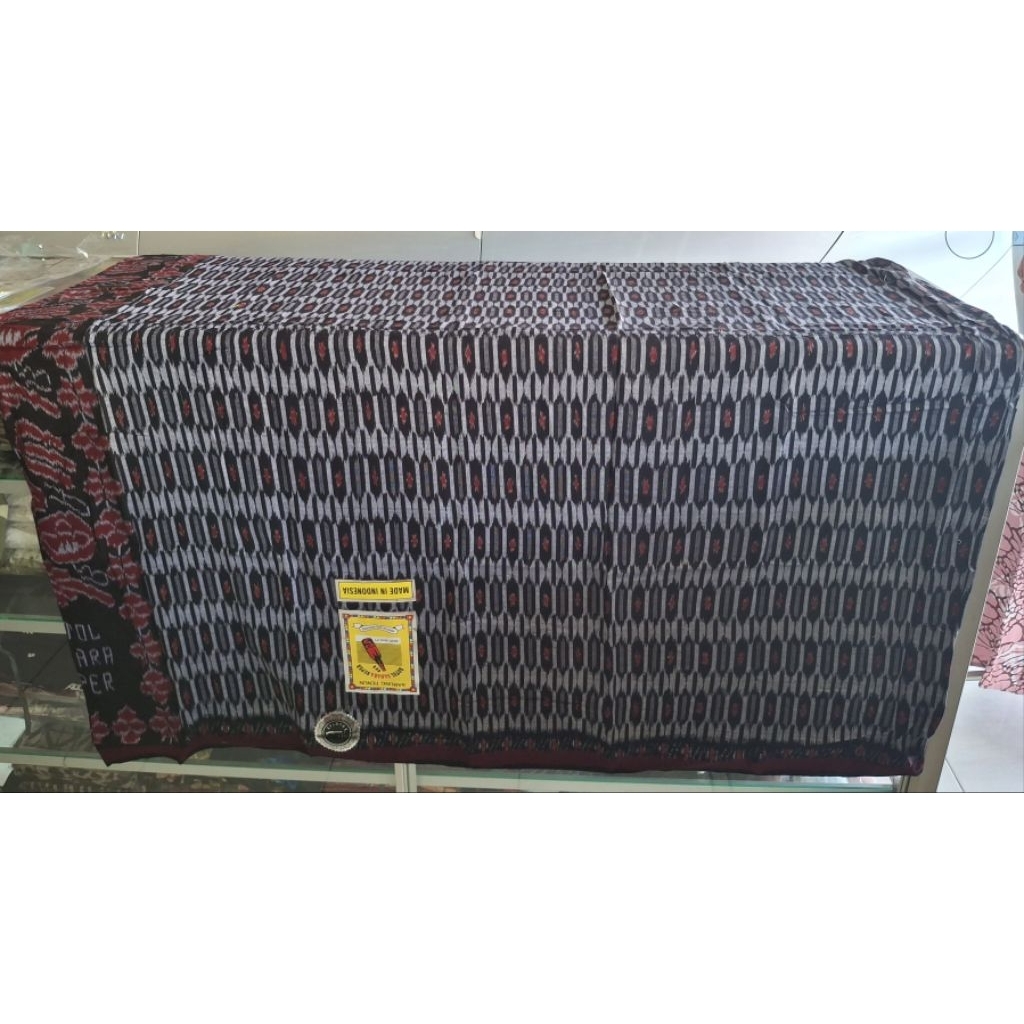 Sarung Tenun Botol Sahara Tenun ATBM Kerajinan Tenun Wanareja Handmade Sarung Goyor Al Giblah Benang