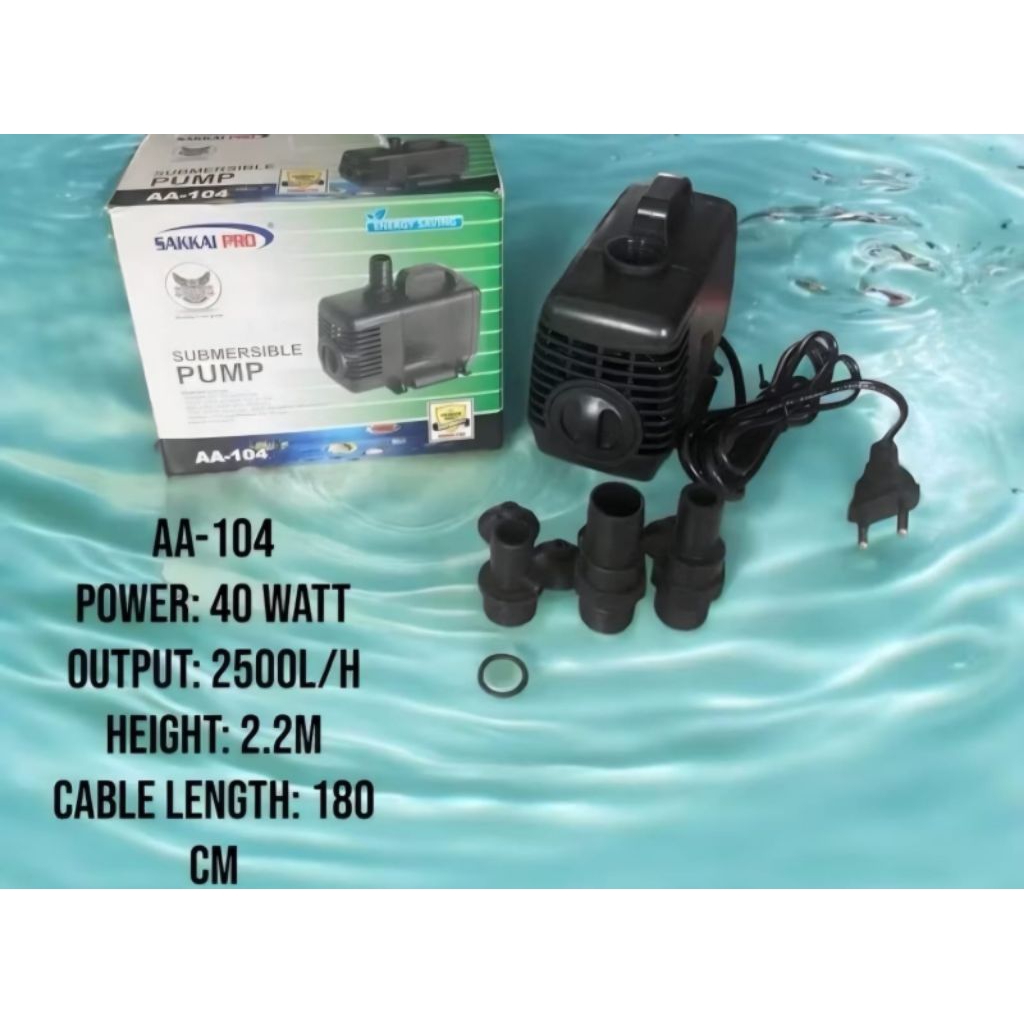 Pompa air celup SAKKAI PRO pompa aquarium SAKKAI PRO AA103 & A104
