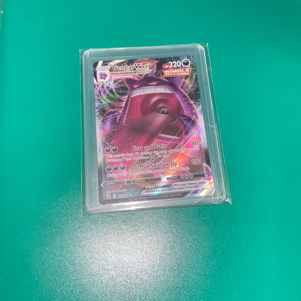 GENGAR VMAX RRR ENGLISH MELET OFFICIAL TCG POKEMON CARD FUSION STRIKE