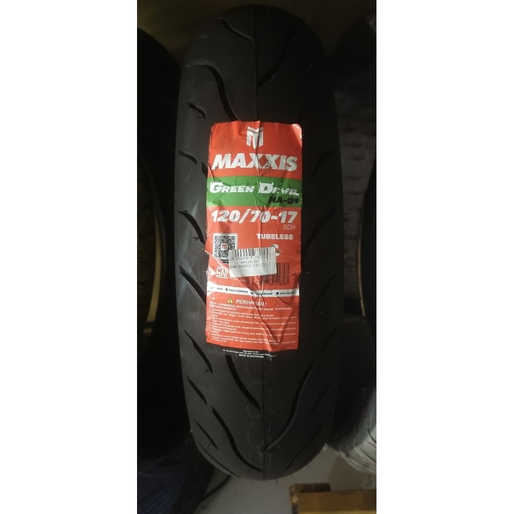 BAN MAXXIS GREEN DEVIL TUBELESS 120/70-17ring17