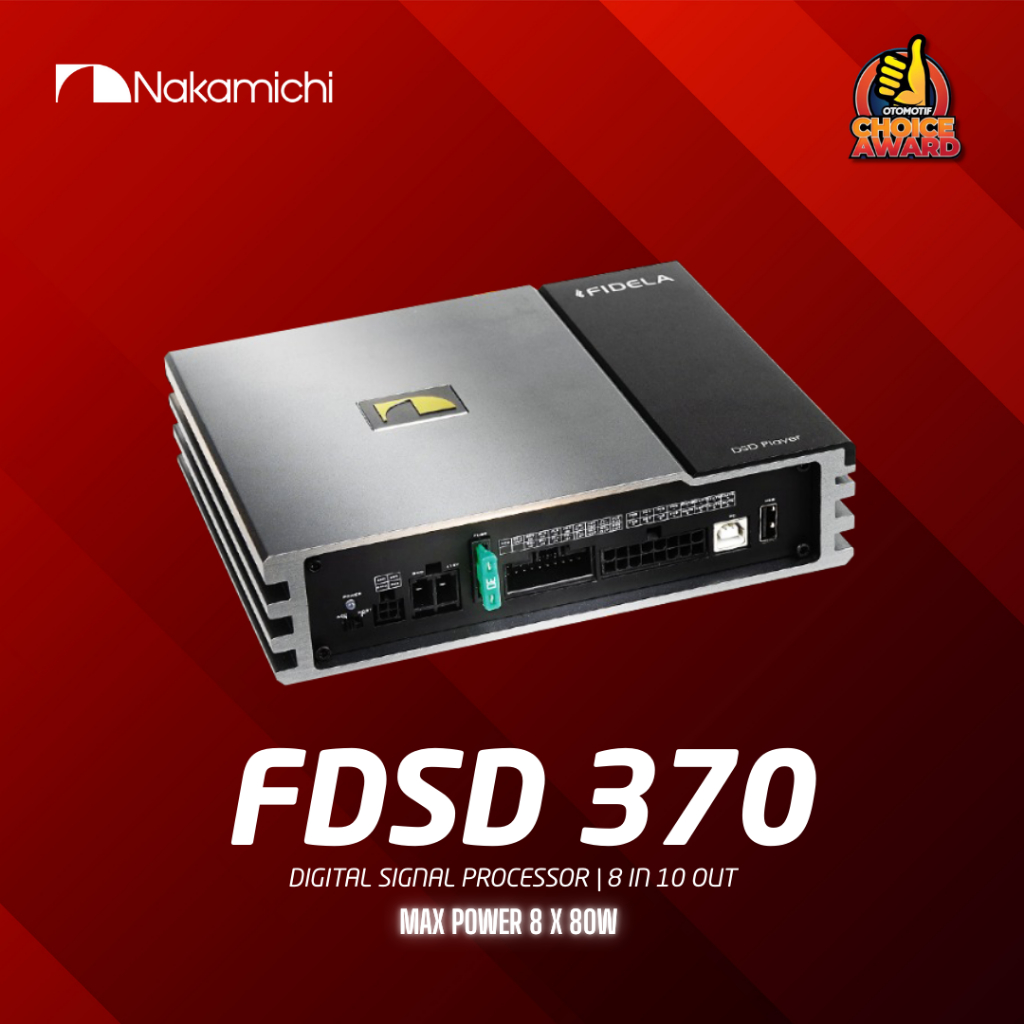 Nakamichi DSP Power Amplifier Digital Signal Processor Audio Mobil FDSD 370