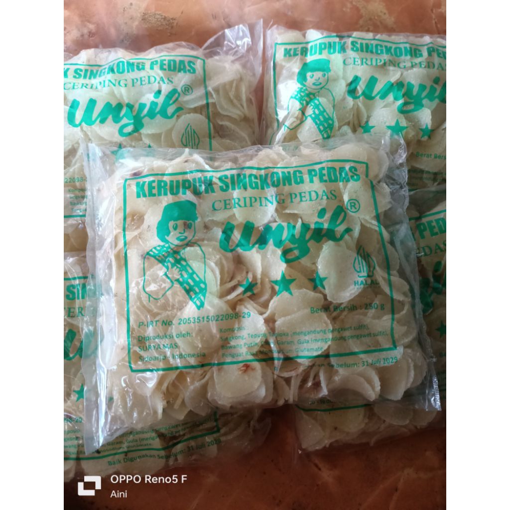 250gr krupuk singkong pedas UNYIL