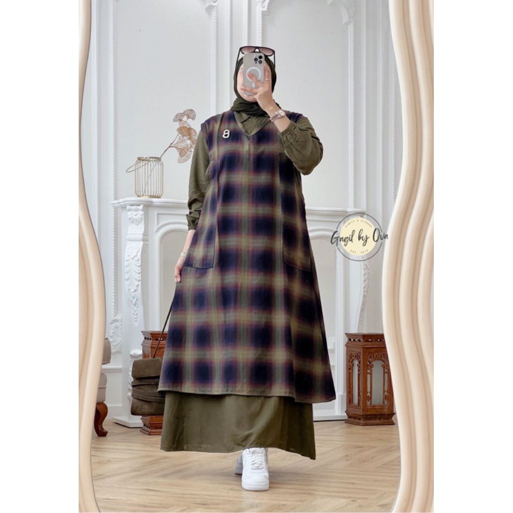 ZUNAIVA 3 ONE SET PREMIUM READY SIAP KIRIM BISA COD BEST SELLER GAMIS STELAN ROK STELAN TUNIK ORIGIN