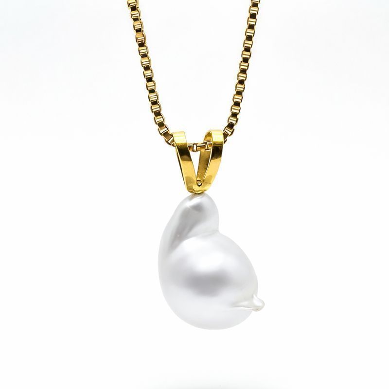 LILARA Liontin Emas Benih 9k Mutiara Asli Lombok