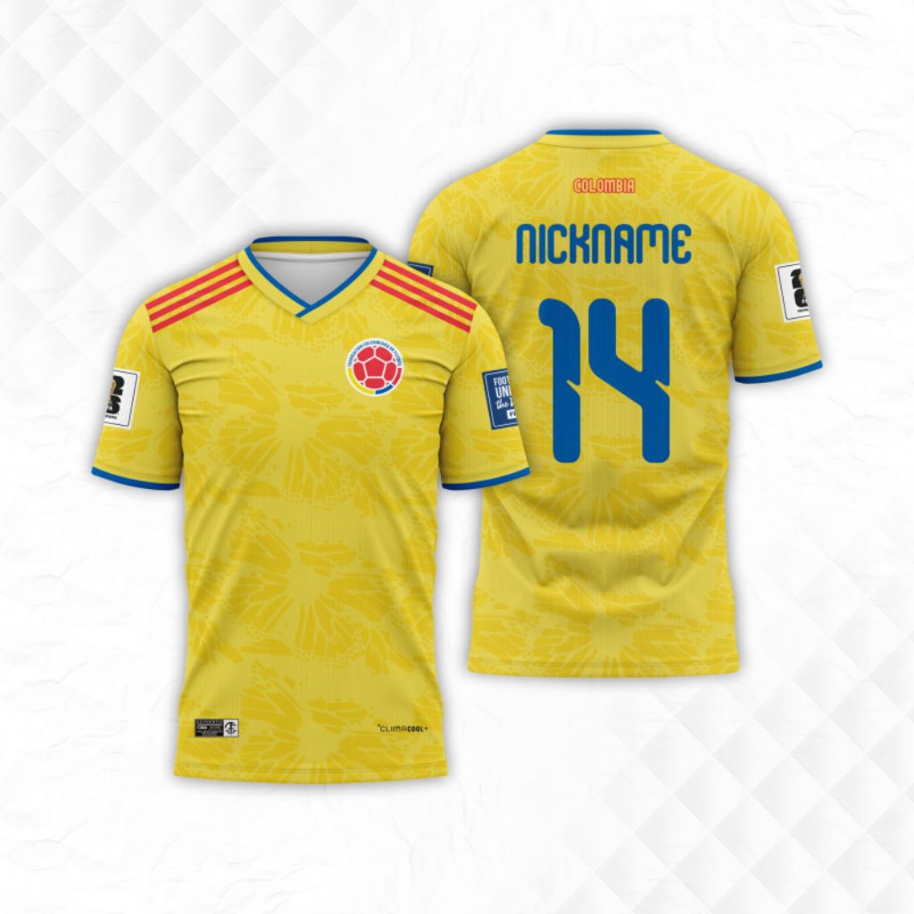 KAOS JERSEY TIMNAS KOLOMBIA 2026/BAJU KAOS PIALA DUNIA TIMNAS KOLOMBIA MURAH/KAOS JERSEY TIM NASIONA