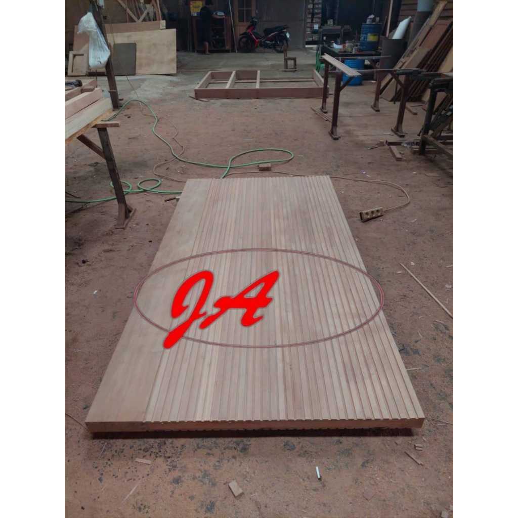 Pintu flat kayu kamper samarinda oven