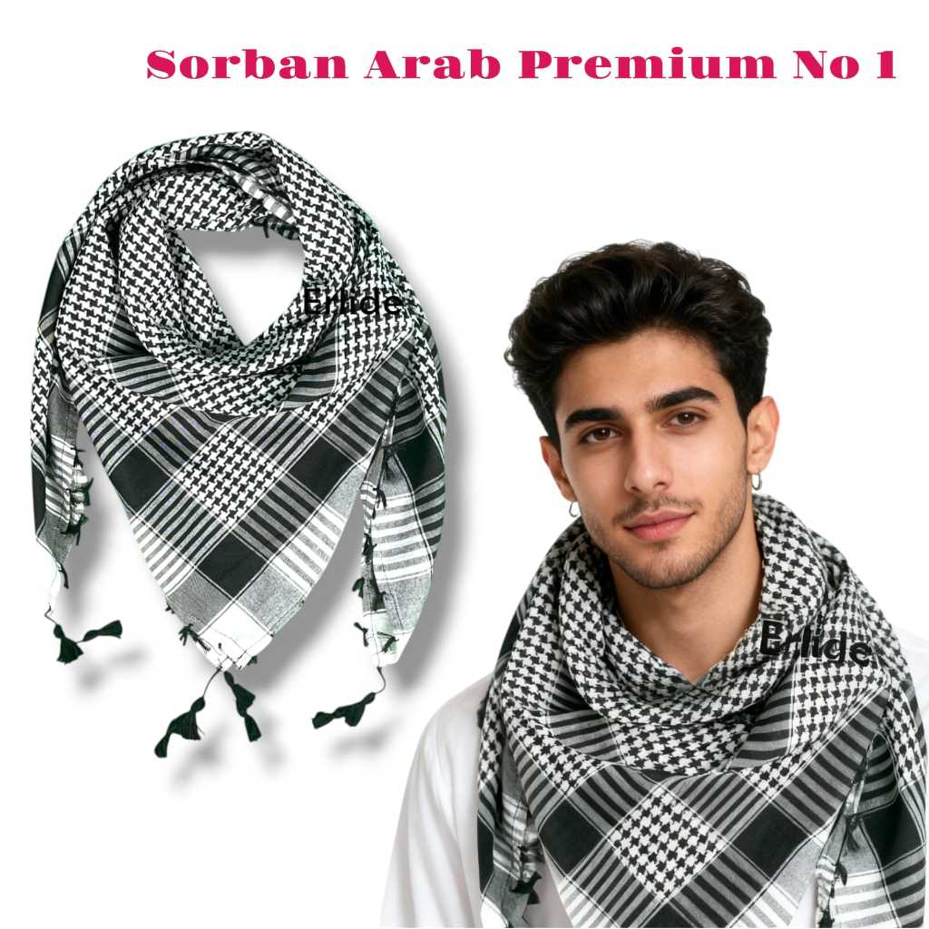 Sorban Habib Santri Berkualitas Sorban Arab Rumbai Model Terbaru Sorban palestina