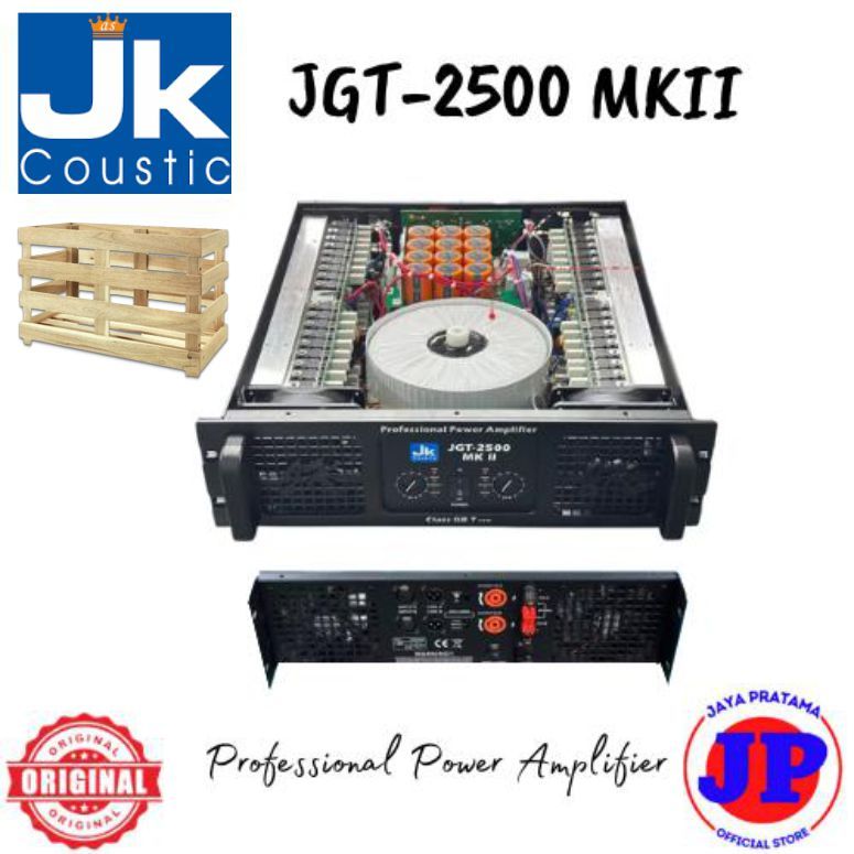 JK Coustic JGT-2500 MKII Power Amplifier Original JGT2500 MK2