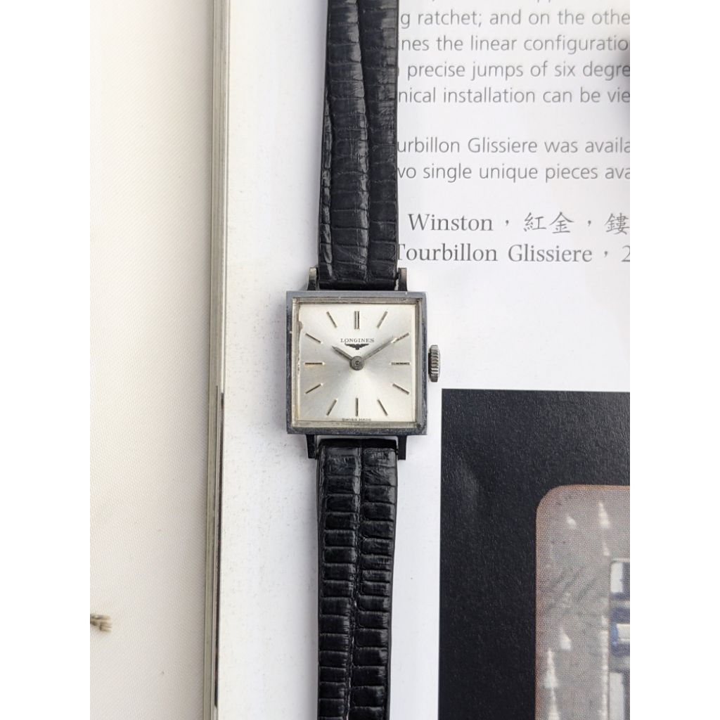 Jam Tangan Lngines Vintage Manual Winding Kotak, Ladies Fashion Watch