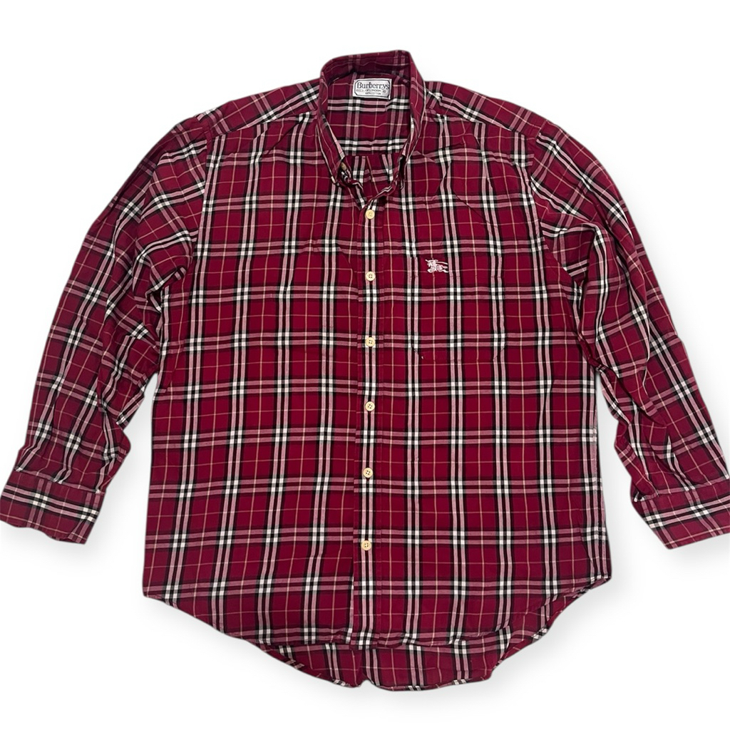 BURBERRYS Nova Check Red Vintage Shirt