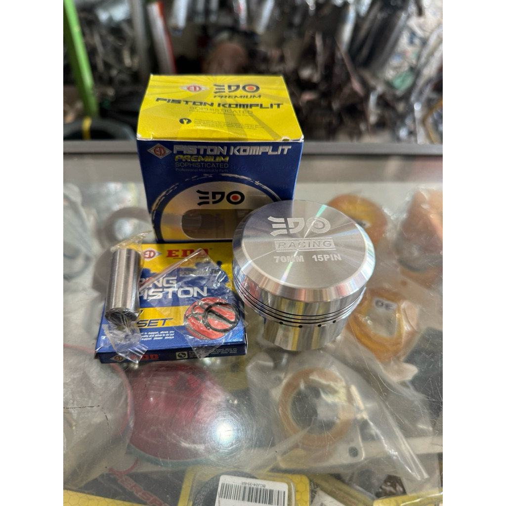 PISTON EDO RACING PISTON DOME CUSTOM PIN 15 DIAMETER 68 69 70 MM PISTON CASTING EDO RACING PISTON TI