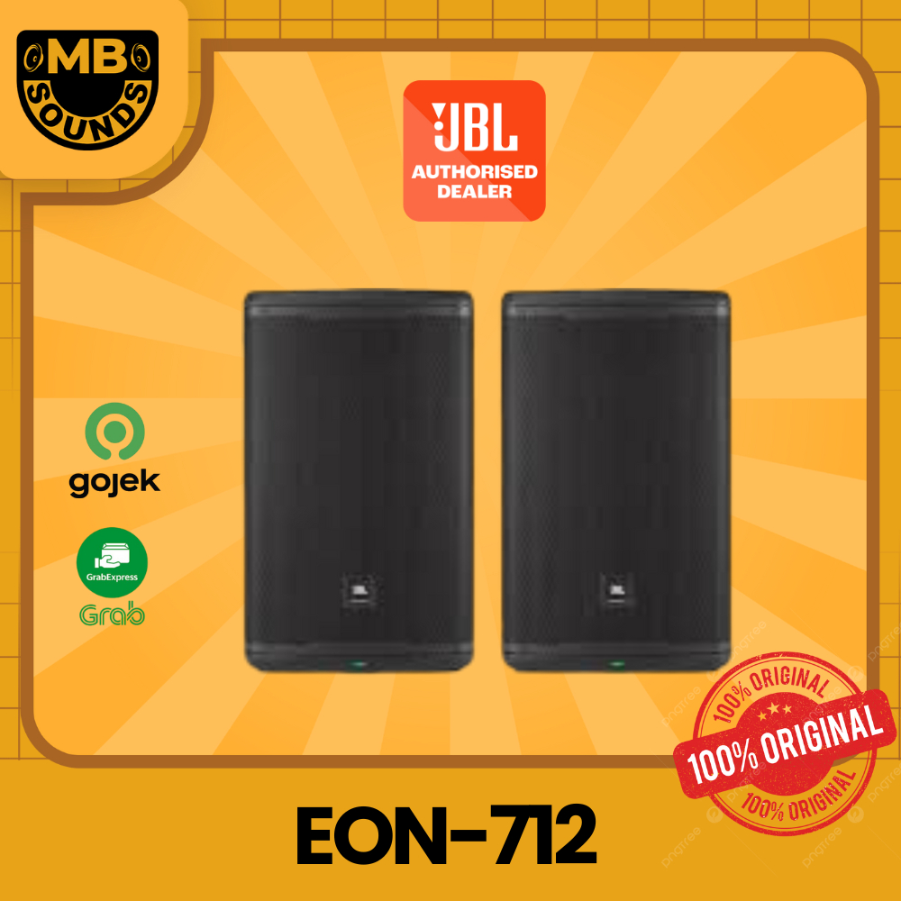 JBL EON-712 / EON712 / EON 712 Powered PA Active Speaker Speaker Aktif 12inch 12" Bluetooth (Hrg=1Pc