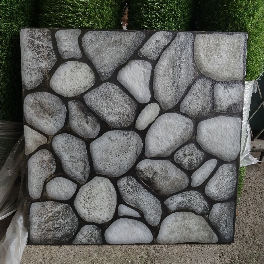 keramik 50x50 motif batu alam(matt-timbul) keramik lantai/ keramik teras/ keramik carpot/ keramik  t