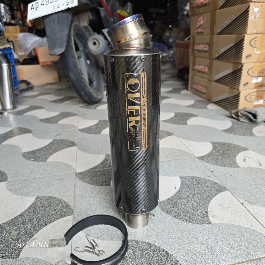 slincer silincer knalpot over racing gp tech carbon original
