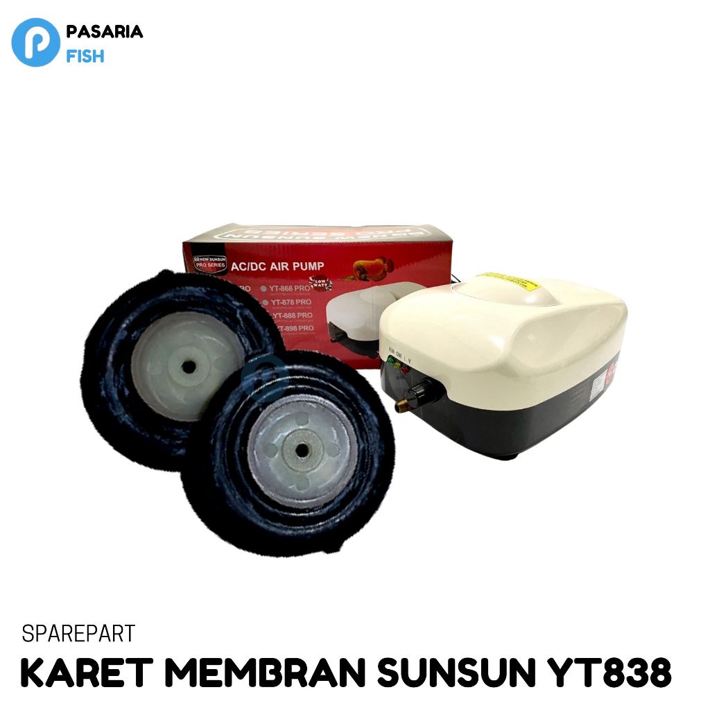 Aerator Sparepart Sunsun Karet Membran Airpump YT 818 YT 828 YT 838 YT 848 YT 858 YT 868 YT 878 YT 8