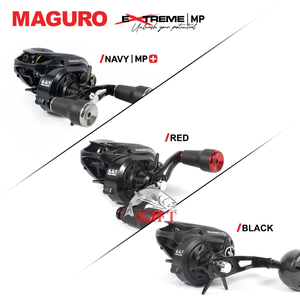 Reel BC LJ MAGURO EXTREME MP | MP+ 200HL SW | Saltwater Bait Casting Light Jigging Resmi IFT Fishing