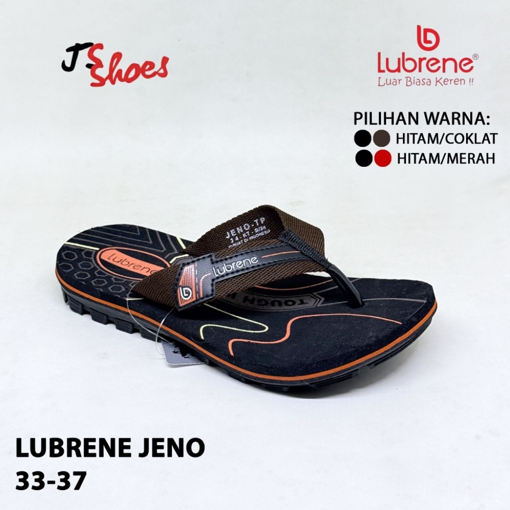 LUBRENE JENO - SANDAL JEPIT SPON ANAK COWOK MERK LUBRENE ORIGINAL